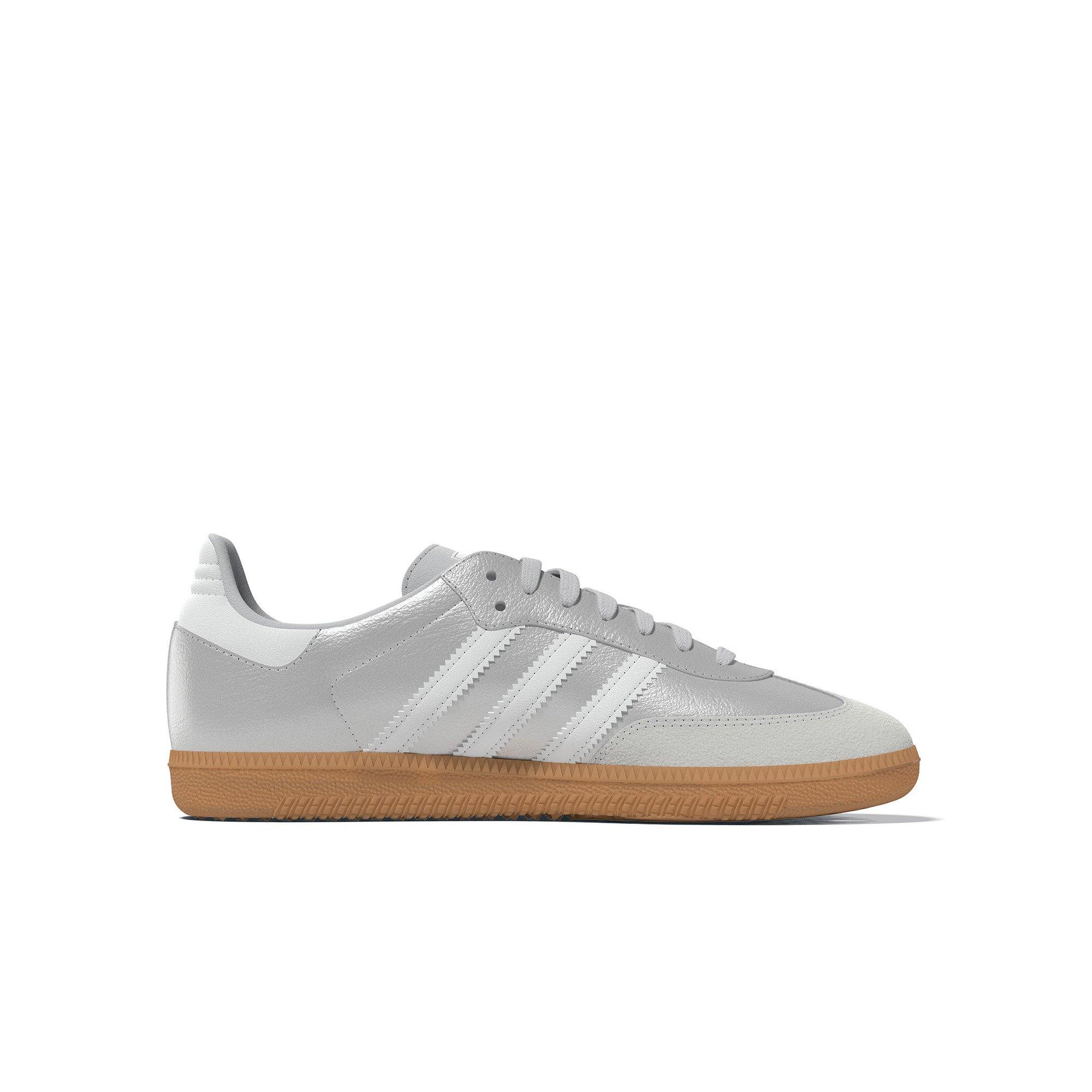 adidas Originals Samba OG "Silver Metallic/Ftwr White" Preschool Girls' Shoe - SILVER